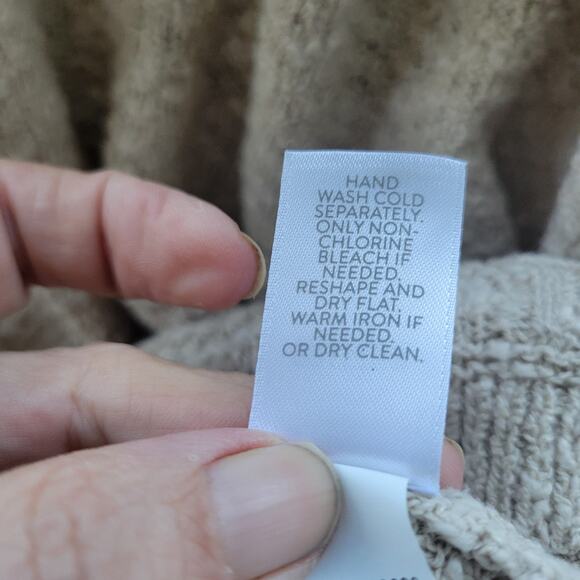 J. Jill Sweater Cardigan Cream Open front chunky Matching Sweater Tank SZ L - Picture 14 of 14